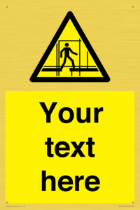 Custom Scaffold Incomplete Sign